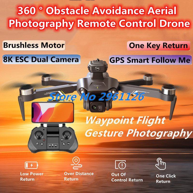 Drone Rc Fpv Manual - 360° Obstacle Avoidance Aerial Photography Remote