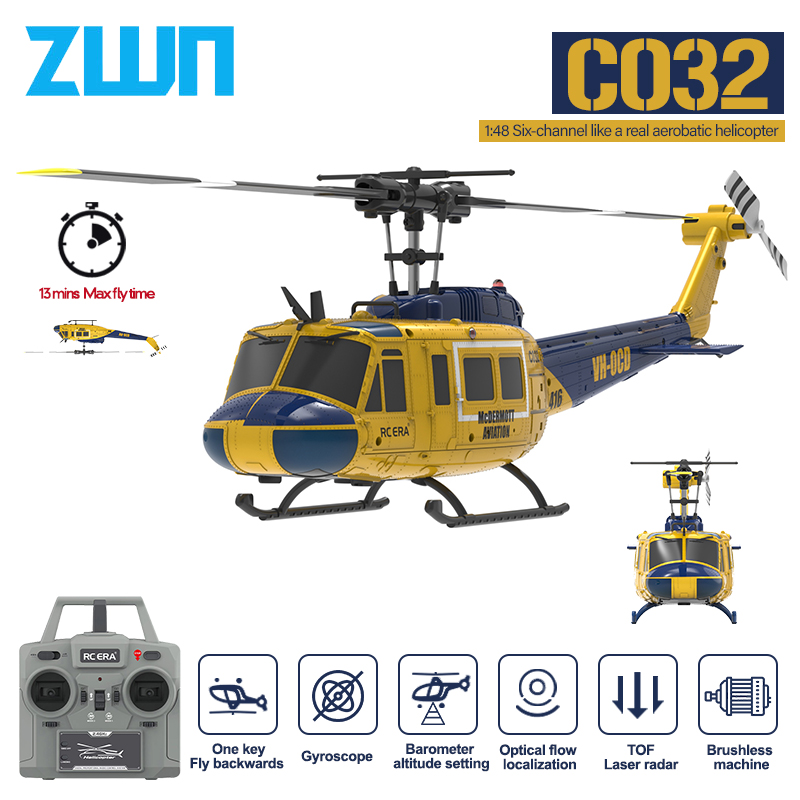 Drone Shahed Rc - C032 RC Helicopter 2.4G 6-Aixs Gyroscope