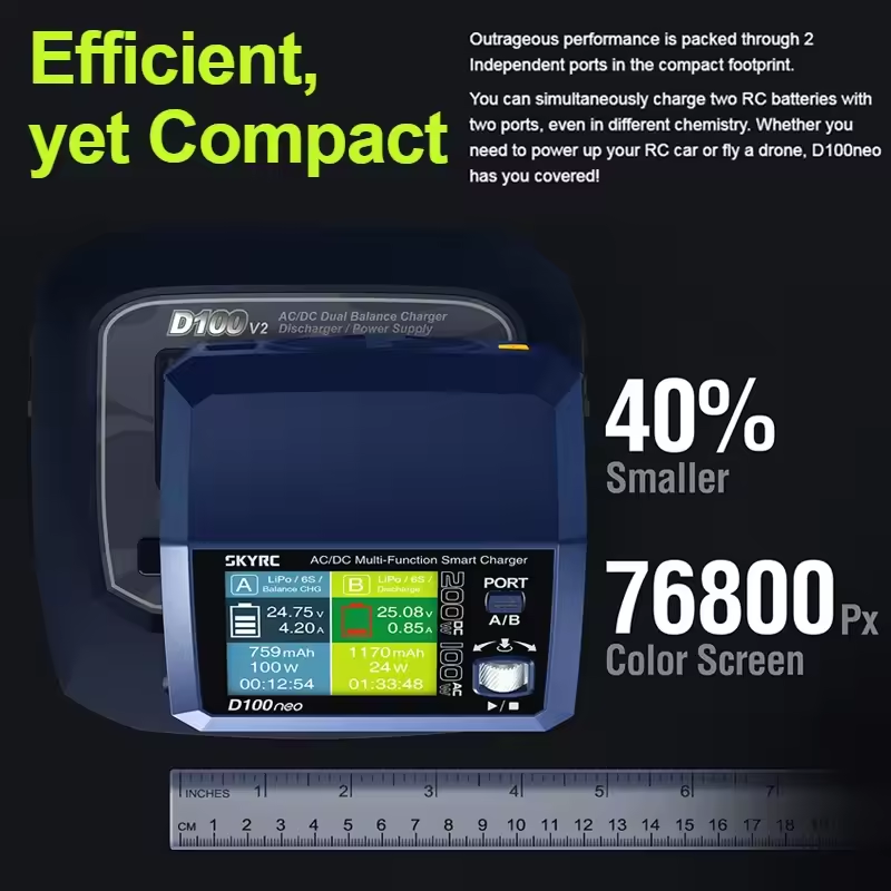 SkyRC D100neo Smart Lipo Charg - Lipo Battery Charger recension och pris