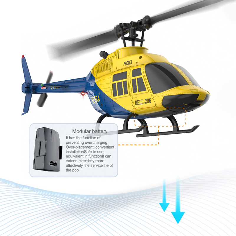 A60 RC Helicopter 2.4G 6-Aixs  - Drone Shahed Rc recension och pris