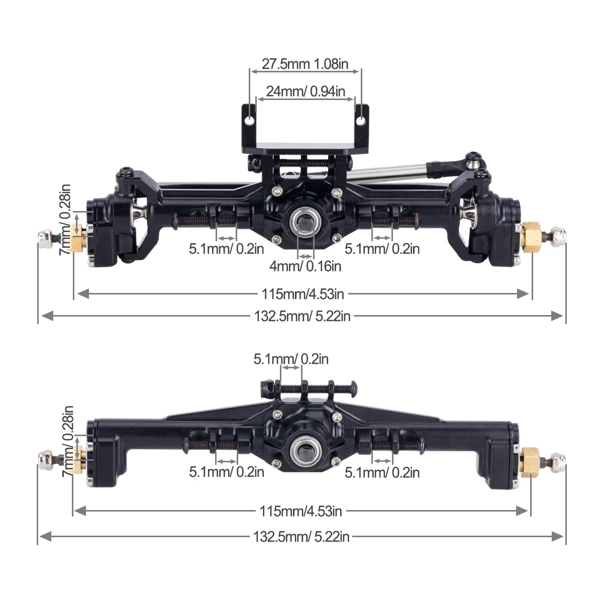 Aluminum CNC Portal Axles +10m - Rc Car Body Shell recension och pris