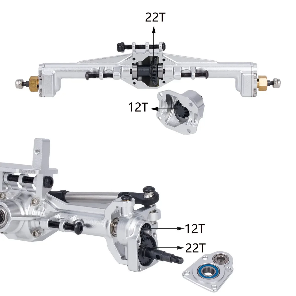 Aluminum CNC Portal Axles +10m - Rc Car Body Shell recension och pris