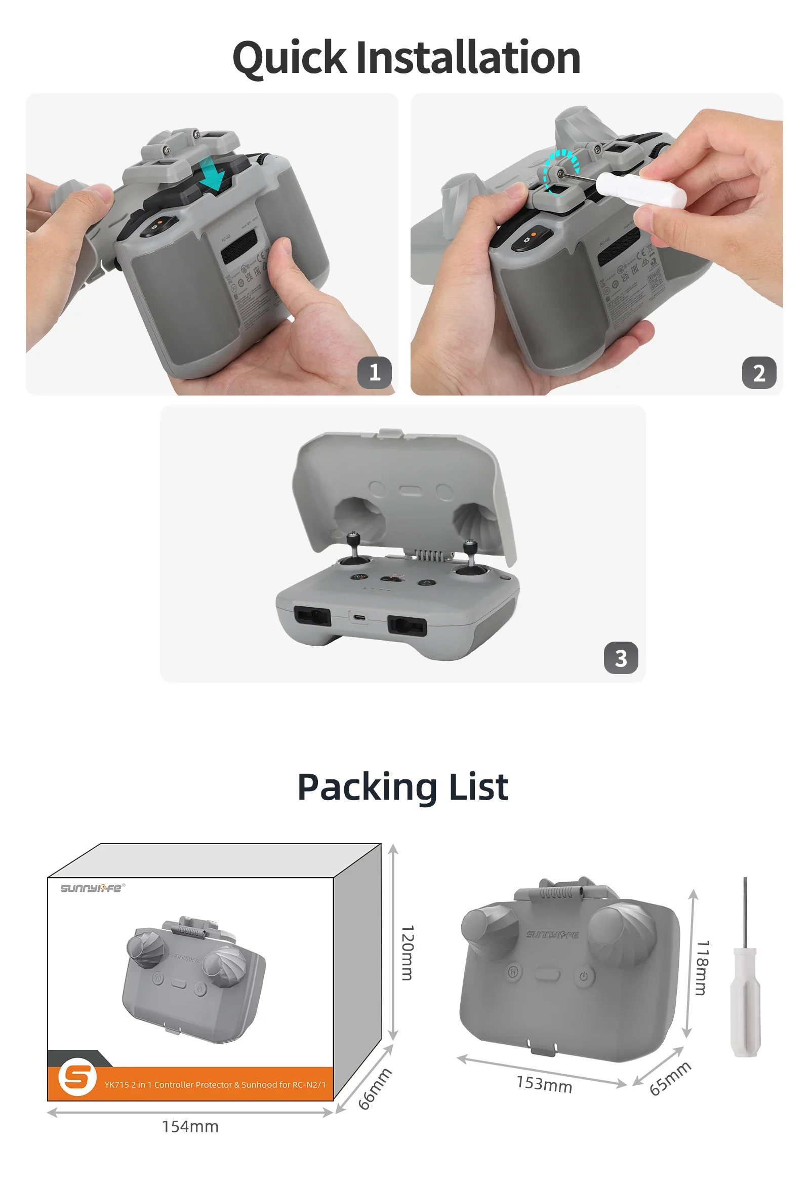 2 in 1 Controller Protector Su - Drone Rc Pro 2 recension och pris