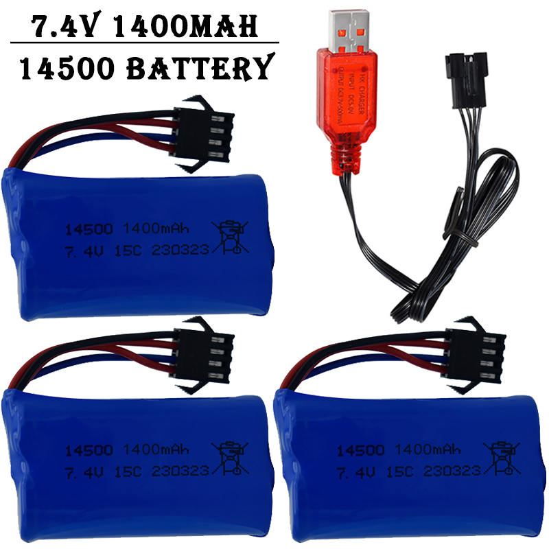 7.4V 1400mAh 14500 Lithium-Ion - Lipo Battery Charger recension och pris