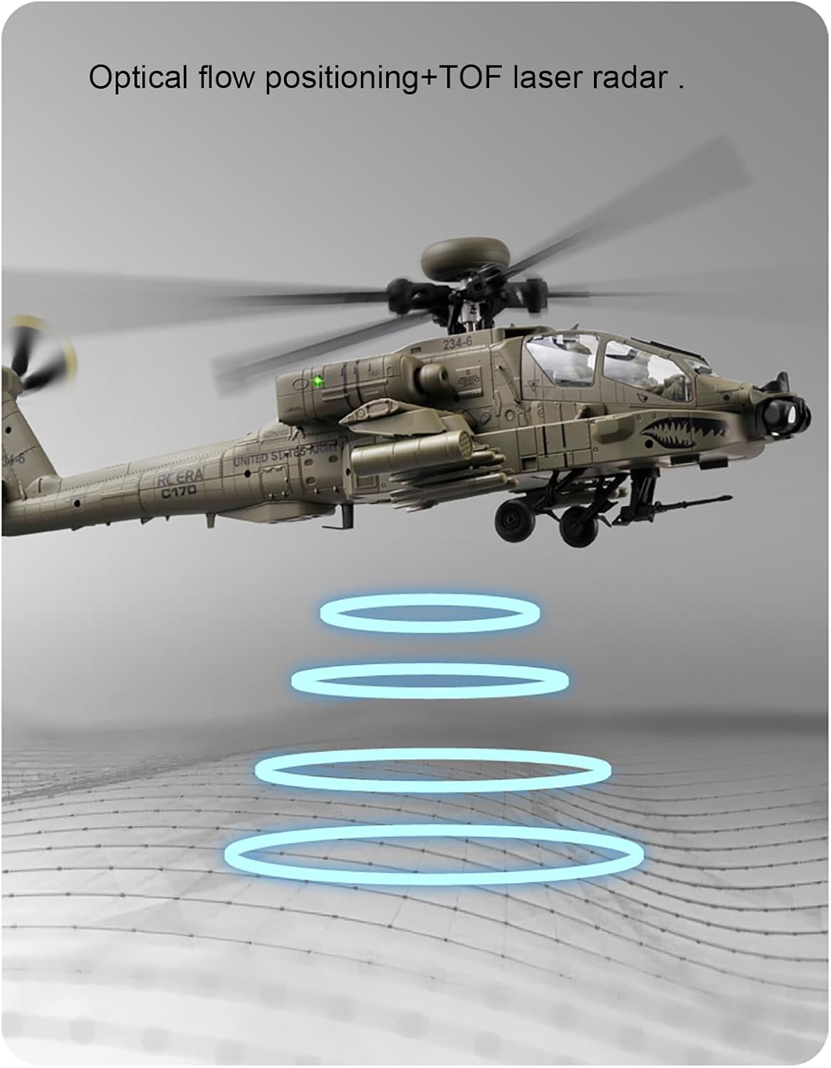 310MM 6CH C170 AH-64D Remote C - Drone Shahed Rc recension och pris