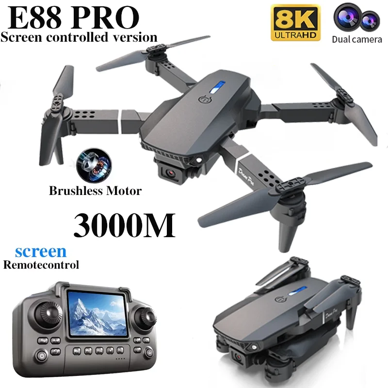 Professional E88 PRO Drone wit - Drone Shahed Rc recension och pris