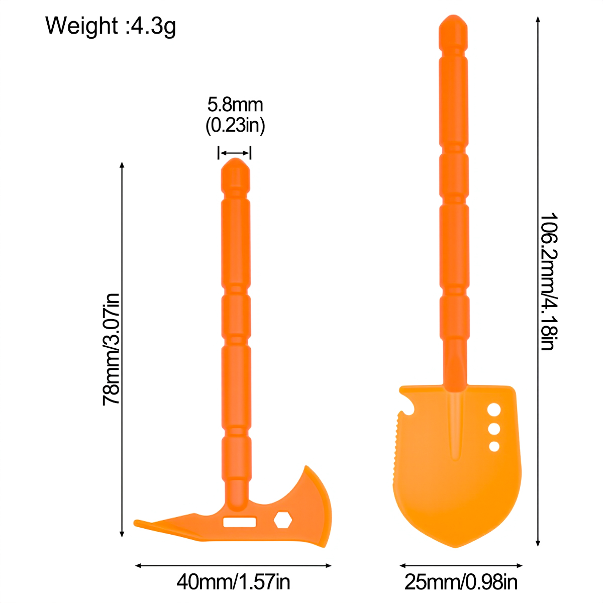 Simulated Plastic Shovel Picka - Rc Car Body Shell recension och pris