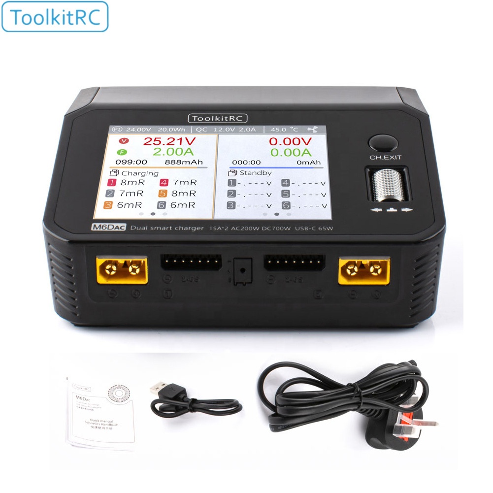 Toolkitrc M6DAC 350W X 2 USB-C - Lipo Battery Charger recension och pris