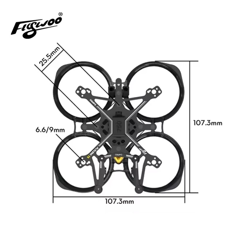 Flywoo Flylens 75 Frame Kit 1. - Fpv Racing Motor recension och pris