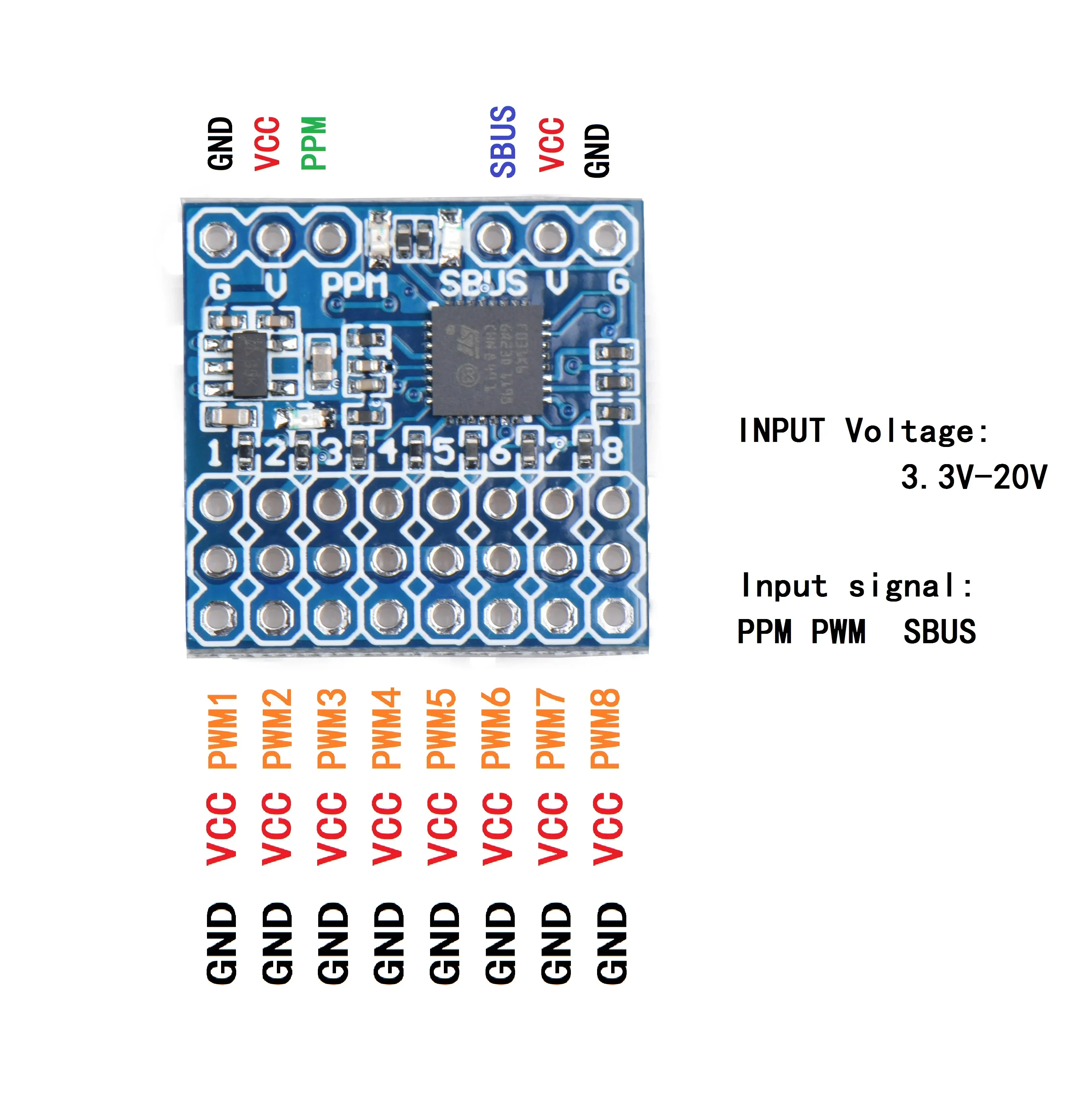 JHEMCU SPP 8CH Signal Converte - Frsky Receiver Module recension och pris