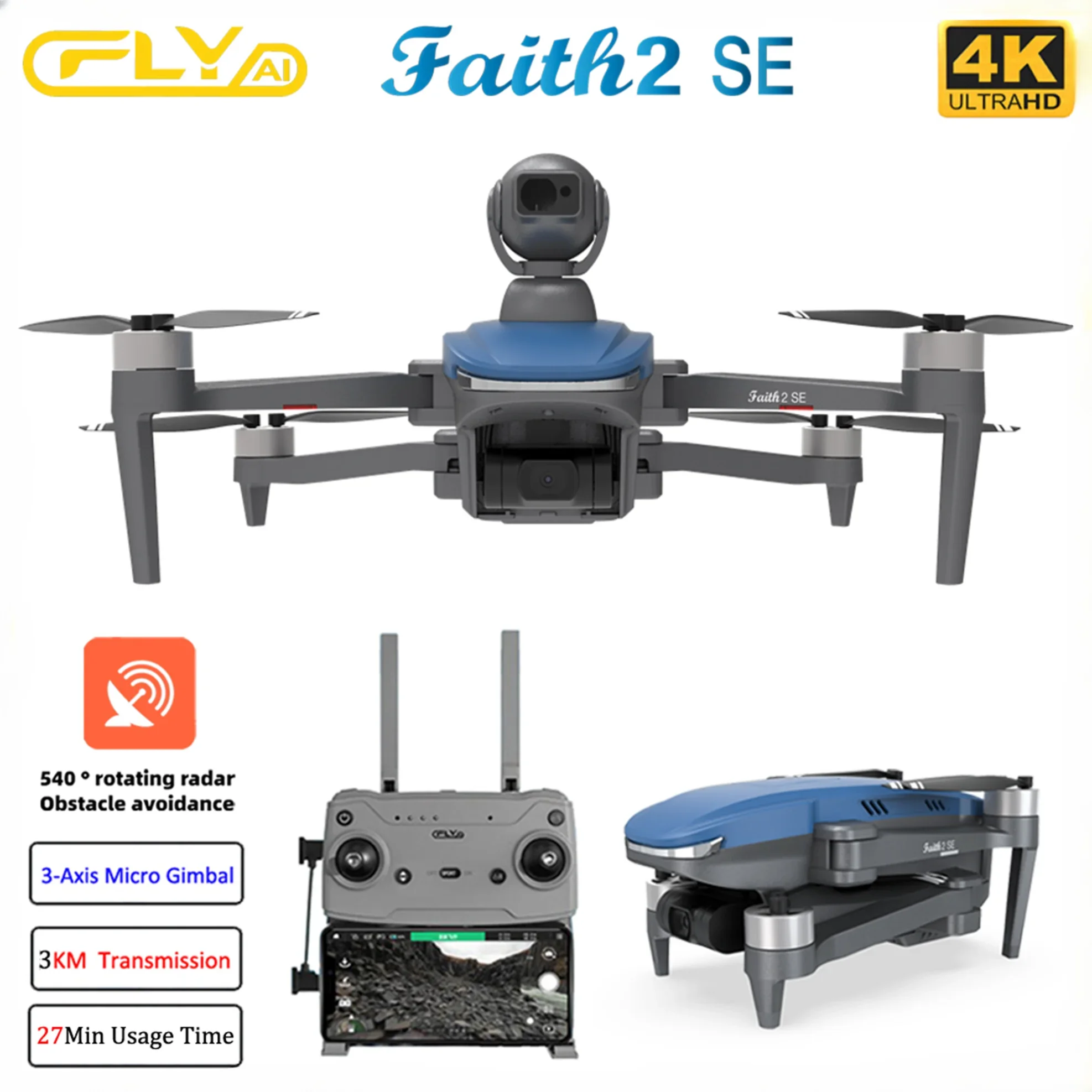 Faith 2 SE With 540° Obstacle  - Drone Rc Fpv Manual recension och pris