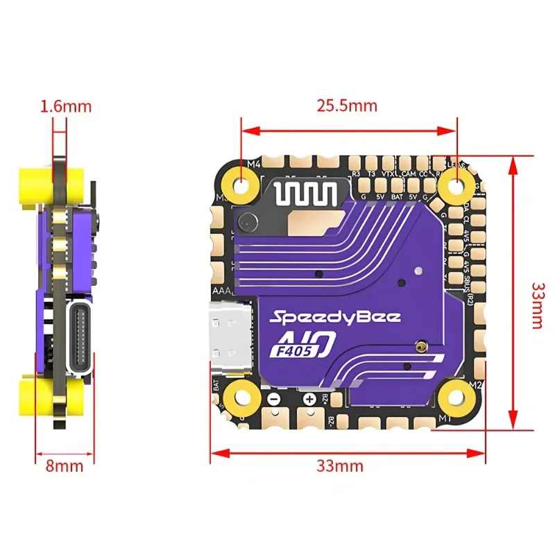 SpeedyBee F405 AIO Flight Cont - Drone Rc Flight Controller recension och pris