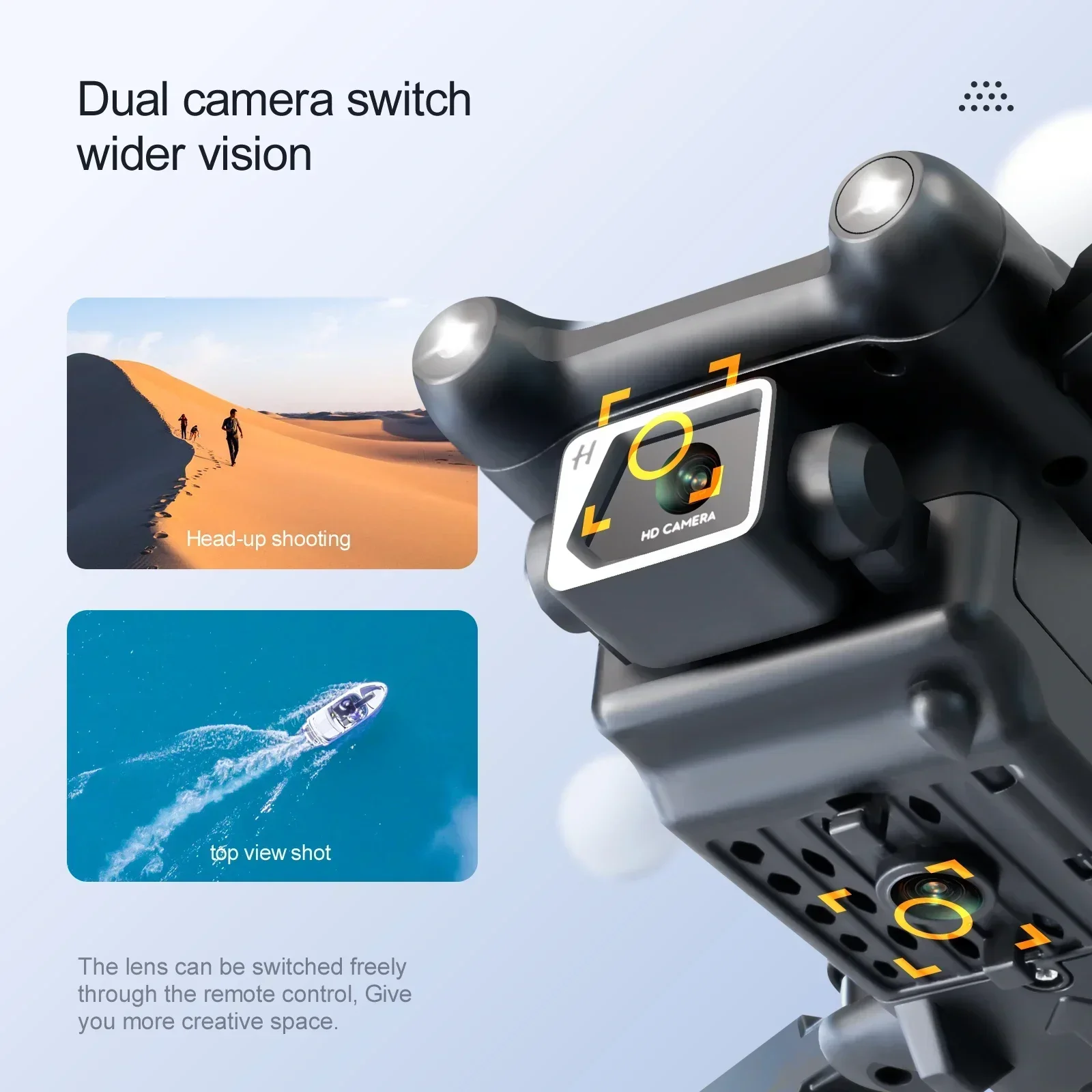 S96 WiFi FPV 4K HD Dual Camera - Drone Rc Fpv Manual recension och pris