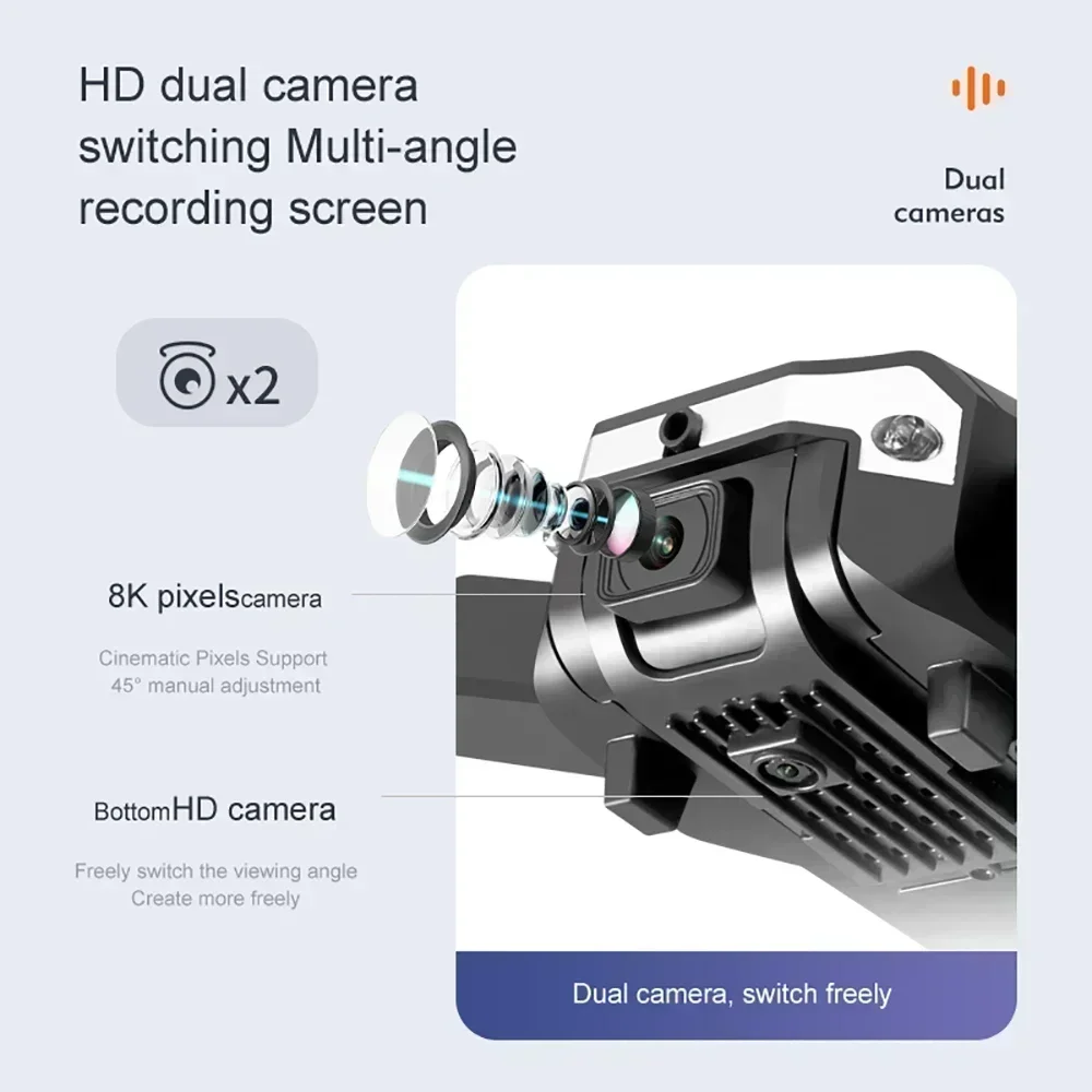 G6 pro Drone with 8K Dual Came - Drone Rc Cable recension och pris