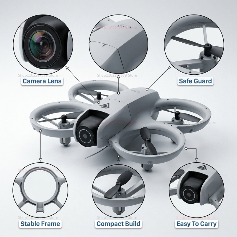2026 Mini RC Drone with 8K HD  - Drone Rc Flight Controller recension och pris